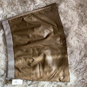 Faux Leather Skirt Brown Size 8